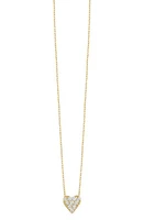 Bony Levy Mika Pavé Diamond Heart Pendant Necklace in 18K Yellow Gold at Nordstrom