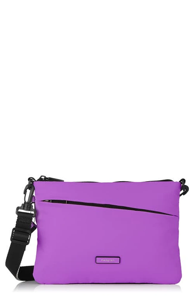 Hedgren Orbit Flat Water Repellent Crossbody Bag in Violet at Nordstrom