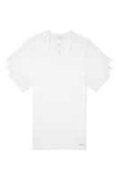 Calvin Klein 3-Pack Slim Fit Cotton V-Neck T-Shirt White at Nordstrom,