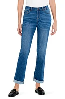 NIC+ZOE Cuffed High Waist Straight Leg Girlfriend Jeans at Nordstrom,