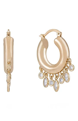 Ettika Bezel Shaker Hoop Earrings in Gold at Nordstrom