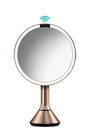 simplehuman 8-Inch Sensor Rechargeable Tabletop Mirror in Rose Gold at Nordstrom