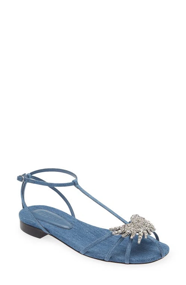 Piferi Maggio Denim Flat Sandal Blue at Nordstrom,