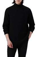 Bugatchi Turtleneck Sweater Caviar at Nordstrom,