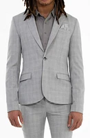 D. RT Dylan Check Blazer in Grey Plaid at Nordstrom, Size 3