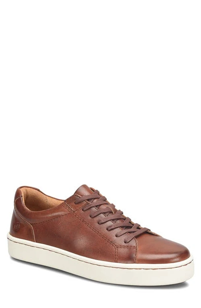 Børn Jib Leather Sneaker Dark Tan F/G at Nordstrom