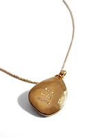 Monica Vinader Deia Pebble Locket Necklace in Gp at Nordstrom