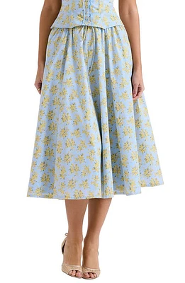 HOUSE OF CB Cora Gathered Lace-Up Skirt at Nordstrom,