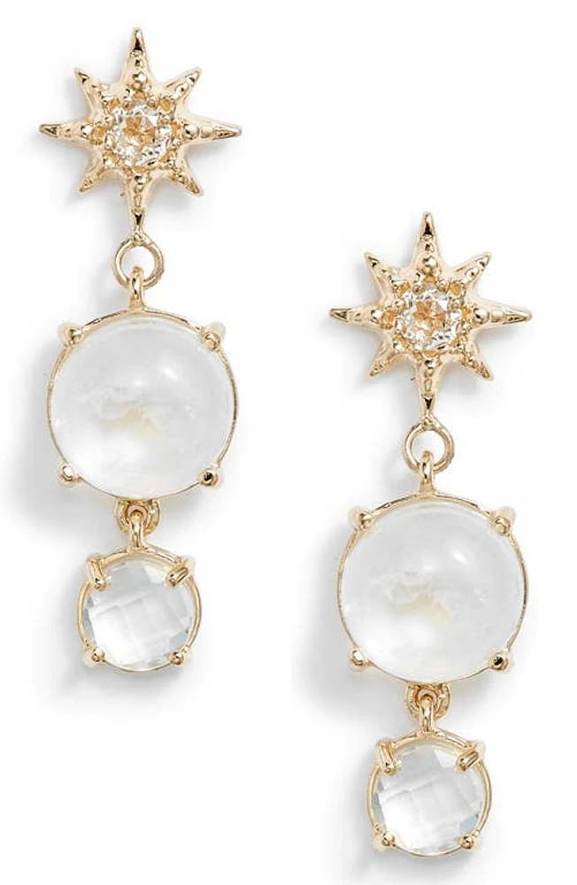 Anzie Celeste Starburst Drop Earrings in Moonstone at Nordstrom