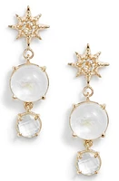 Anzie Celeste Starburst Drop Earrings in Moonstone at Nordstrom