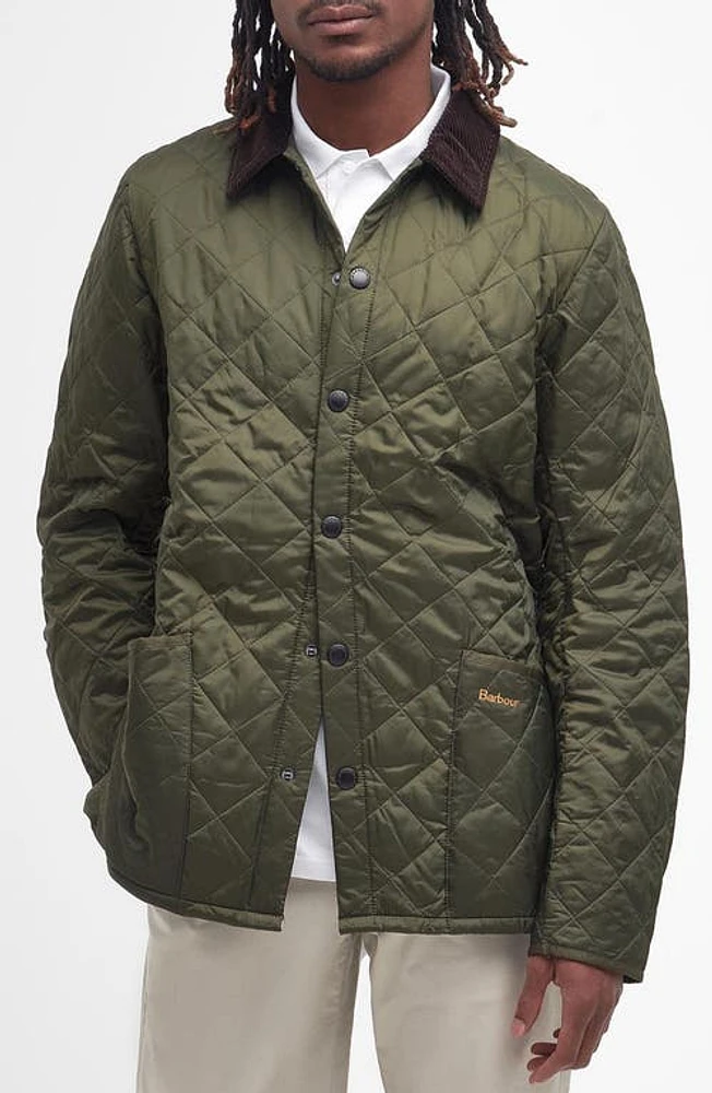 Barbour Heritage Liddesdale Quilted Jacket Olive at Nordstrom,