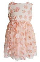 Popatu 3D Flower Tulle Dress Peach at Nordstrom,