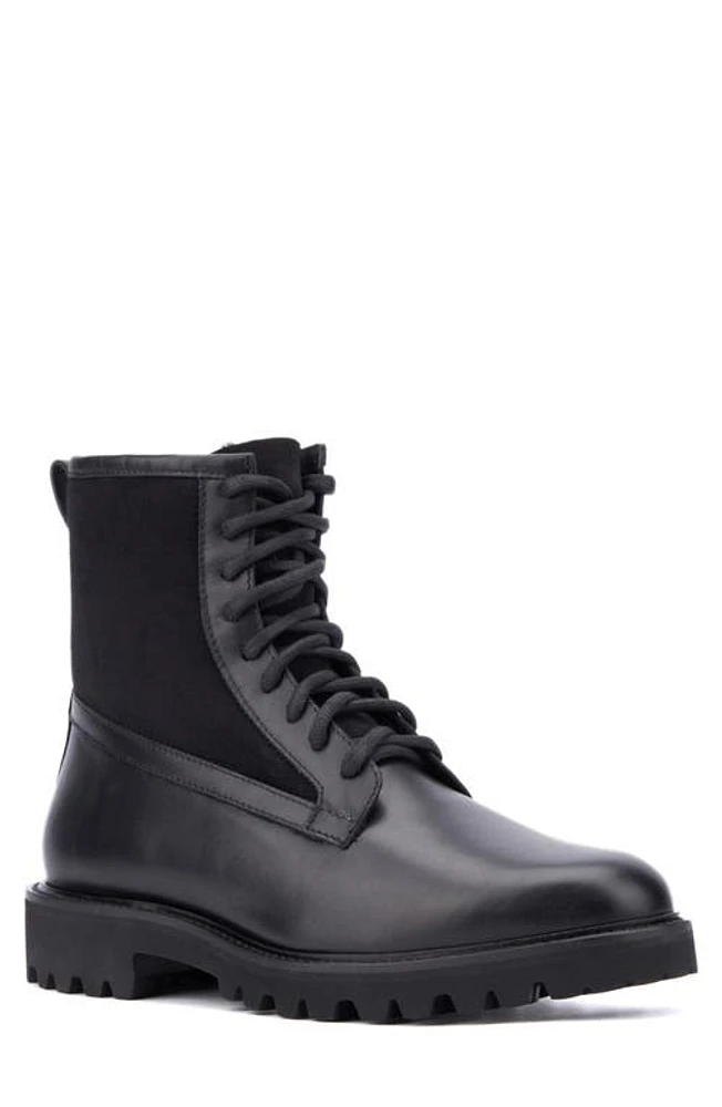 Aquatalia Gitano Genuine Shearling Lined Water Repellent Boot in Black at Nordstrom, Size 11.5