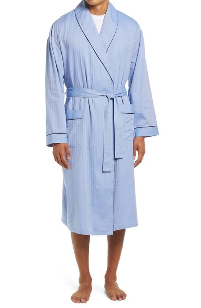 Majestic International 'Signature' Cotton Robe Blue at Nordstrom,