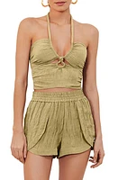 ViX Swimwear Jules Solid Bikini Top Olive at Nordstrom,