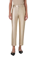 Akris punto Feryn Metallic Faux Leather Pants Gold at Nordstrom,