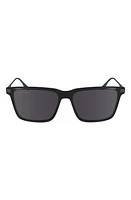 Lacoste Premium Heritage 55mm Rectangular Sunglasses in Black at Nordstrom