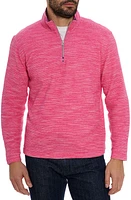 Robert Graham Ledson Space Dye Quarter Zip Top at Nordstrom,