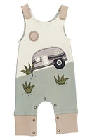 L'Ovedbaby Appliqué Organic Cotton Romper Camper at Nordstrom,