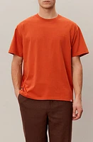 Les Deux Logo Embroidered Recycled Cotton Blend T-Shirt at Nordstrom,