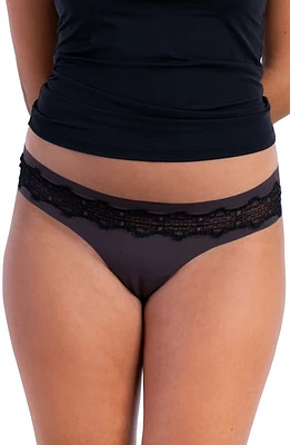 Uwila Warrior VIP Lace Trim Thong Shale at Nordstrom,