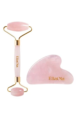 EllaOla Rose Quartz Facial Set in Light Pink at Nordstrom