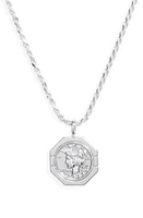 MIRANDA FRYE Kate Coin Charm Pendant Necklace in Silver at Nordstrom