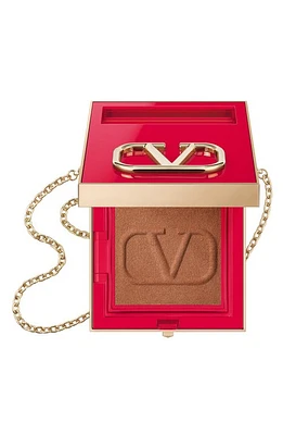 Valentino Go-Clutch Refillable Compact Finishing Powder in Universal Bronzer at Nordstrom