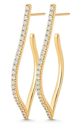 Sara Weinstock Veena Diamond Hoop Earrings in Yellow Gold at Nordstrom