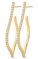 Sara Weinstock Veena Diamond Hoop Earrings in Yellow Gold at Nordstrom