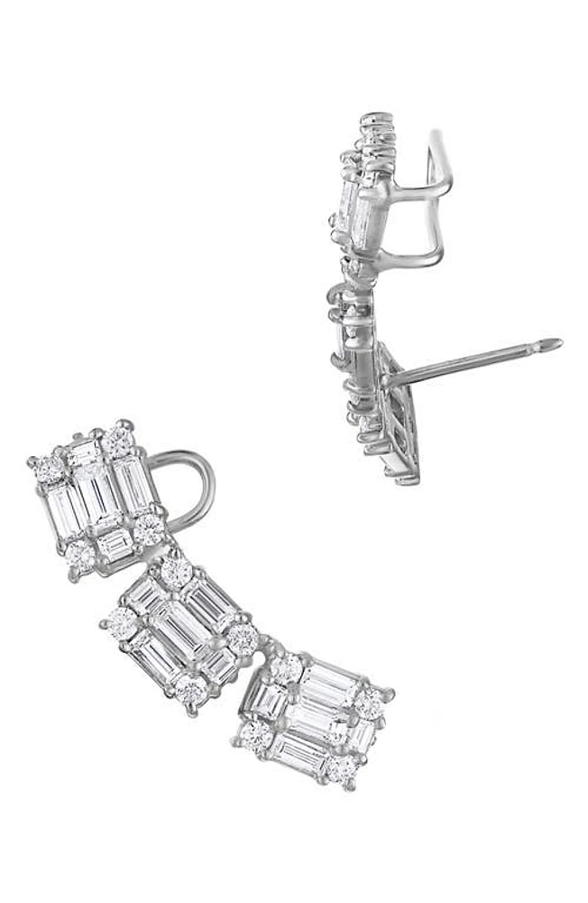 Mindi Mond Clarity Diamond Ear Crawlers in White Gold/Diamond at Nordstrom