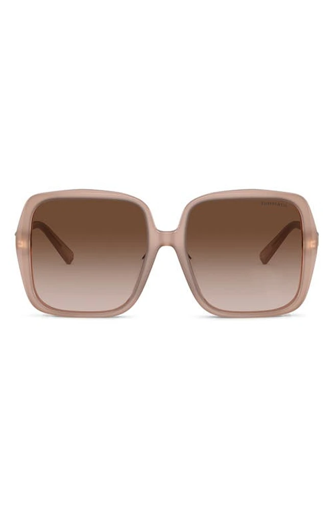 Tiffany & Co. 58mm Gradient Square Sunglasses in Opal Pink at Nordstrom