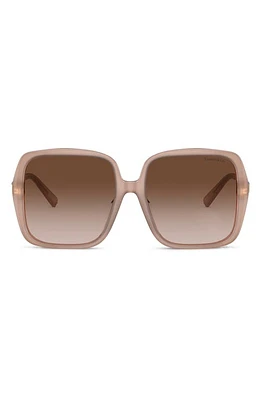 Tiffany & Co. 58mm Gradient Square Sunglasses in Opal Pink at Nordstrom