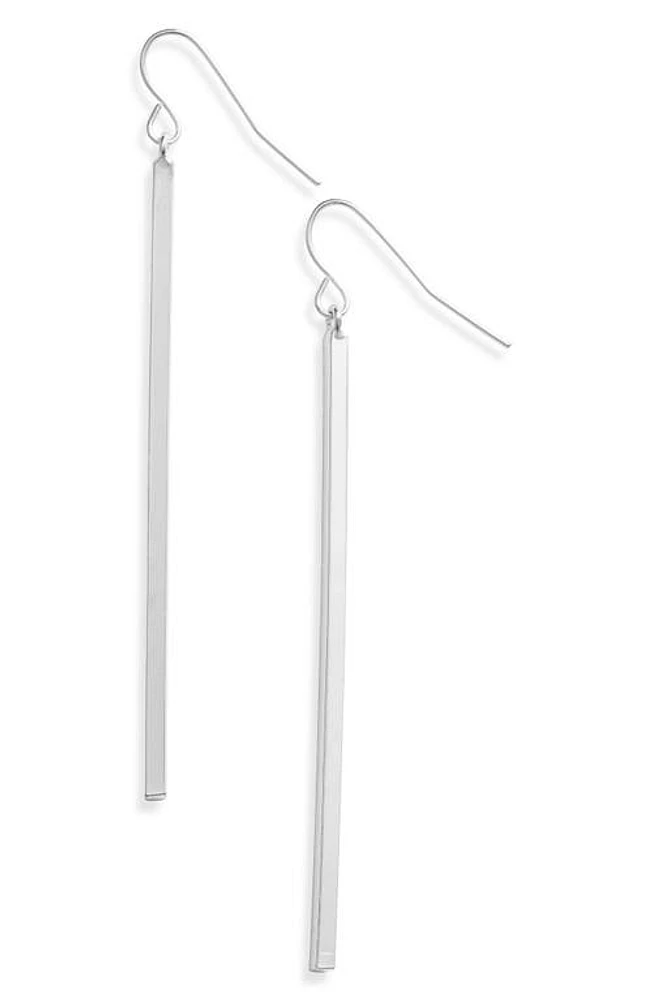 Karine Sultan Linear Drop Earrings in Silver at Nordstrom