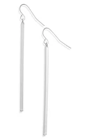 Karine Sultan Linear Drop Earrings in Silver at Nordstrom