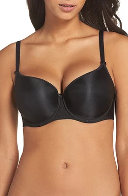 Fantasie Underwire Smoothing T-Shirt Bra Black at Nordstrom,