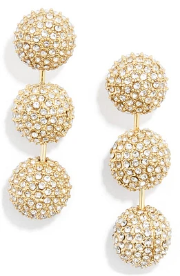 BaubleBar Pavé Cubic Zirconia Ball Drop Earrings in Gold at Nordstrom