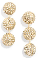 BaubleBar Pavé Cubic Zirconia Ball Drop Earrings in Gold at Nordstrom