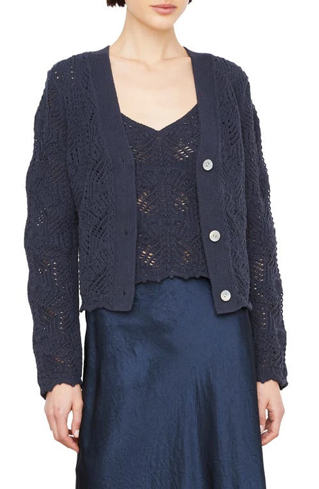 Vince Open Stitch Cardigan Coastal at Nordstrom,