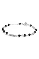 LAGOS Caviar Icon Ceramic Beaded Bracelet in Silver at Nordstrom