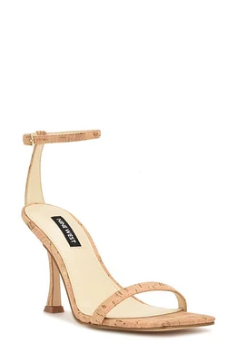 Nine West Yess Ankle Strap Sandal Light Natural at Nordstrom,