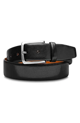 Bosca Napoli Leather Belt Black at Nordstrom,