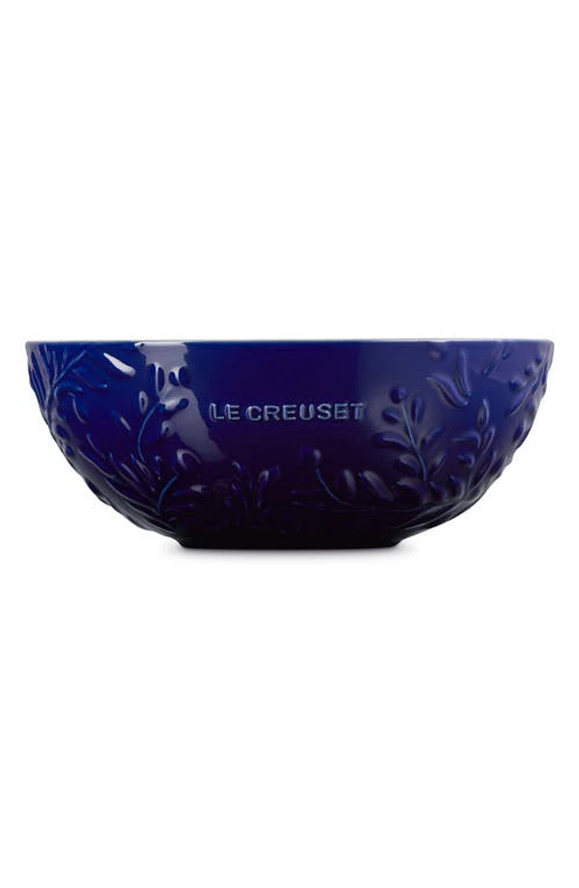 Le Creuset Olive Branch Stoneware Bowl in Indigo at Nordstrom