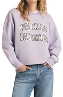 Favorite Daughter Collegiate Cotton Blend Sweatshirt at Nordstrom,