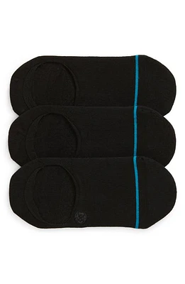 Stance Icon 3-Pack No-Show Liner Socks Black at Nordstrom,