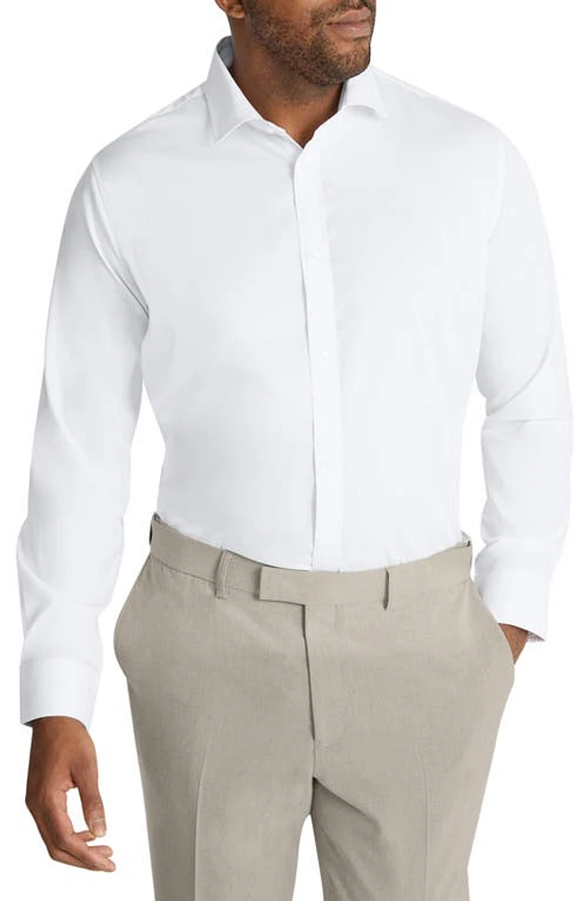 Johnny Bigg Hamilton Stretch Dress Shirt White at Nordstrom,