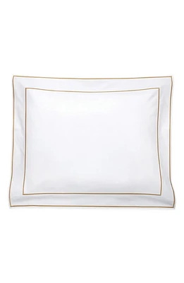 Matouk Ansonia Pillow Sham in White/Bronze at Nordstrom