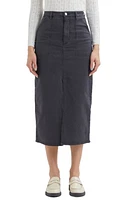 Rolla's Trade Denim Midi Skirt Black at Nordstrom,