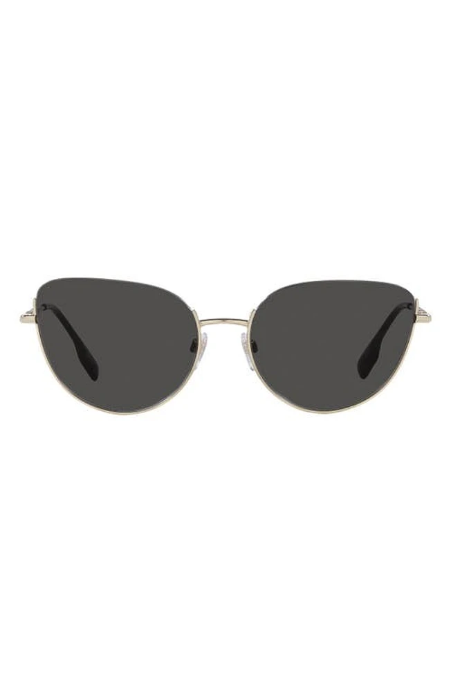 burberry Harper 58mm Cat Eye Sunglasses in Dark Grey at Nordstrom