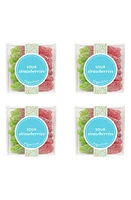 sugarfina Sour Strawberries 4-Piece Candy Cubes in Blue at Nordstrom